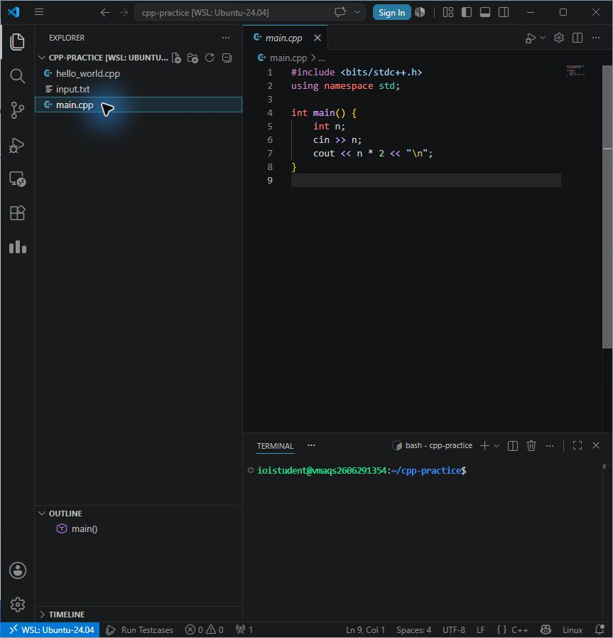 VS Code가 상태로 연결된 화면