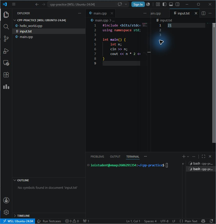 , , 통합 터미널을 함께 띄운 split editor 화면